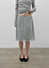 Lua Lace Velvet Midi Skirt