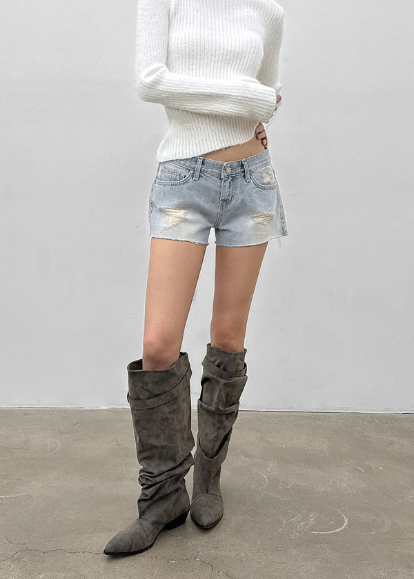 Tender Damage Denim Shorts