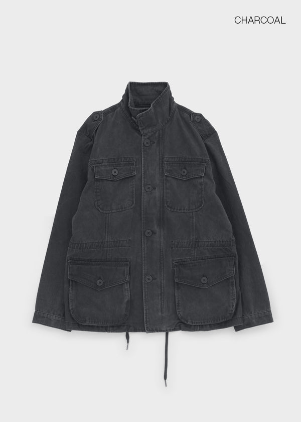 Bay Washed Button Field Jacket