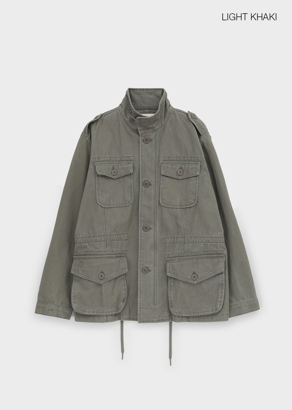 Bay Washed Button Field Jacket