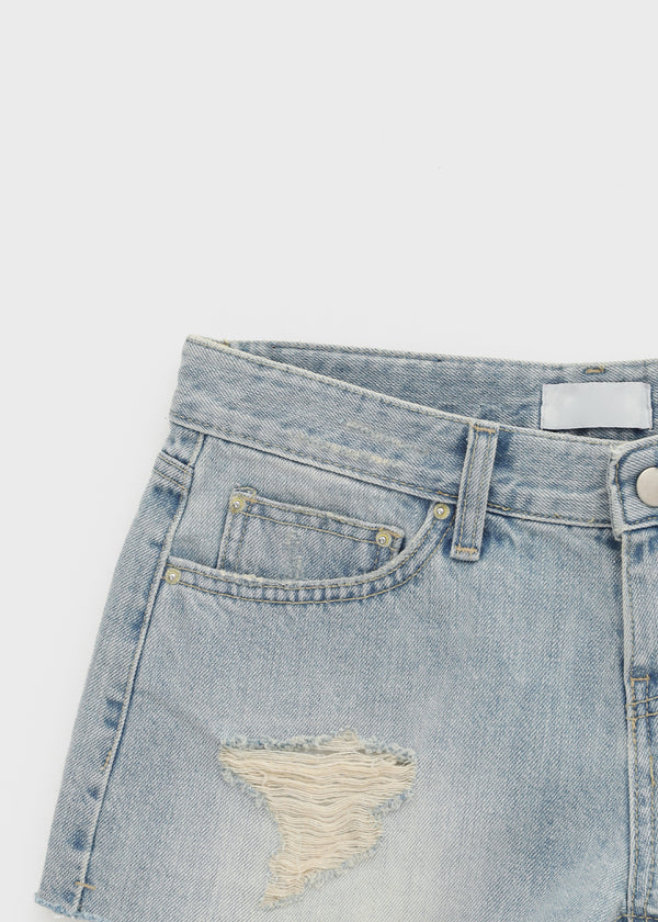 Tender Damage Denim Shorts