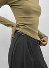[MADE] Libra Stitch Fleece-Lined U-Neck Long Sleeve Tee (Available as a set)