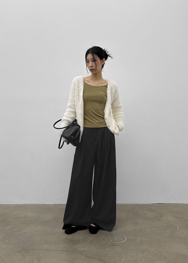 [MADE] Libra Stitch Fleece-Lined U-Neck Long Sleeve Tee (Available as a set)