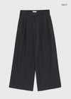 Lot Bijo Wide Tuck Slacks