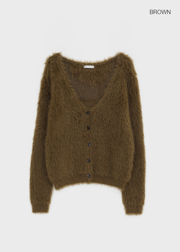 Teddy Loose Fit Fur Cardigan