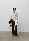[MADE] Marnon Low-waist Semi-bootcut Elastic Pants
