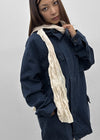 Swarf Velvet Wrinkle Scarf