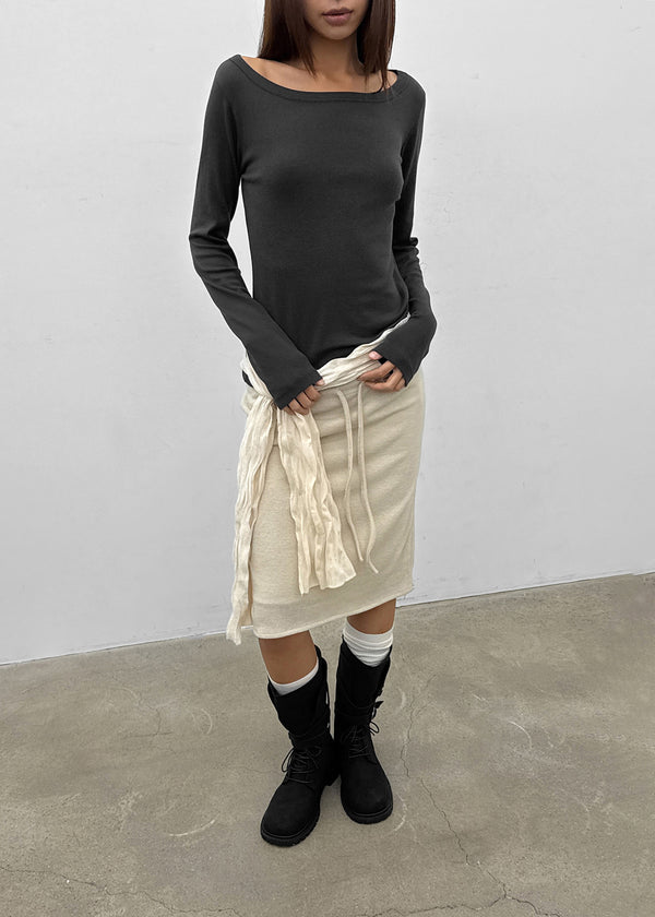 Swarf Velvet Wrinkle Scarf