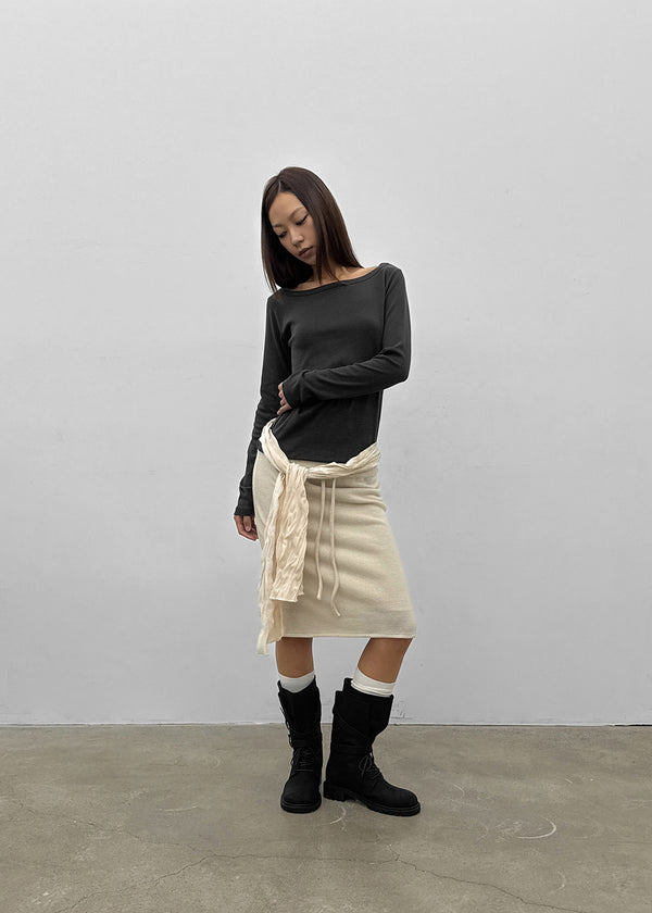 [MADE] Nube String Midi Skirt