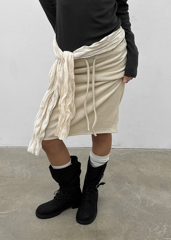[MADE] Nube String Midi Skirt