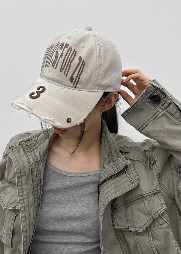 Number Crack Vintage Ball Cap