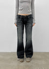 Turs Low-rise Damaged Denim Pants