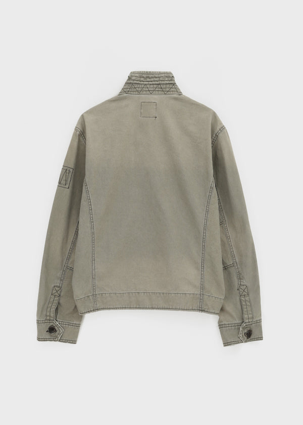 (UNISEX) Dedy Washed Stitch Field Jacket