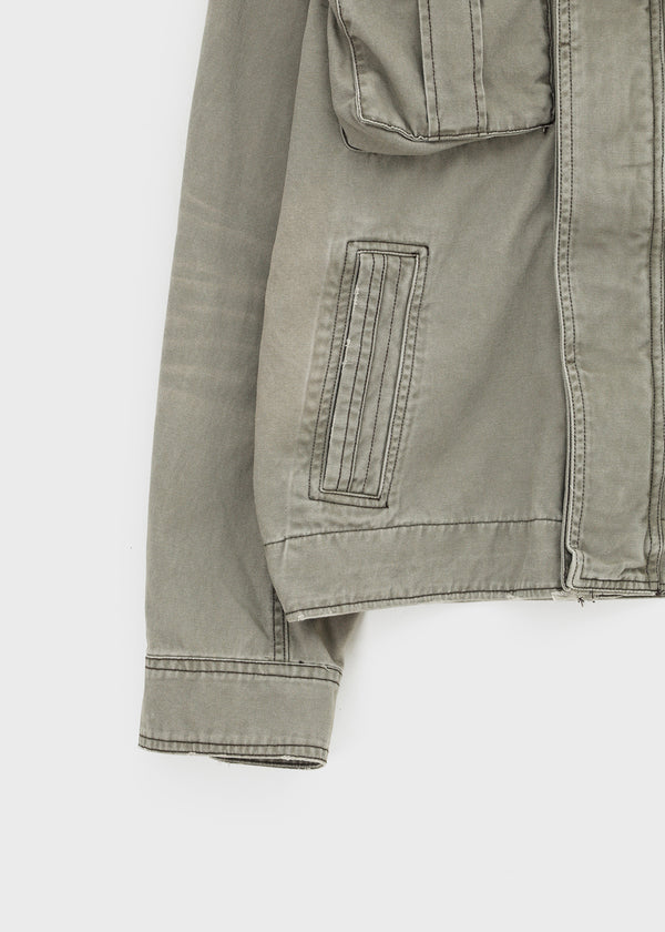 (UNISEX) Dedy Washed Stitch Field Jacket