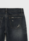 Turs Low-rise Damaged Denim Pants
