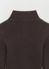 [MADE] Moeli Hairy Ribbed High-Neck Knit Cardigan