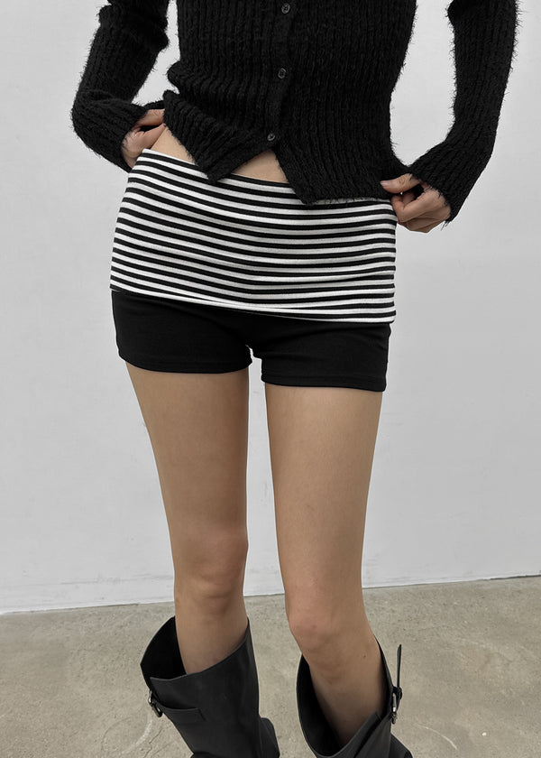 Bird Stripe Folding Shorts