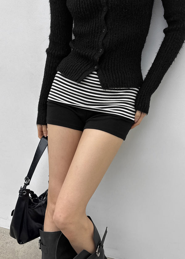 Bird Stripe Folding Shorts