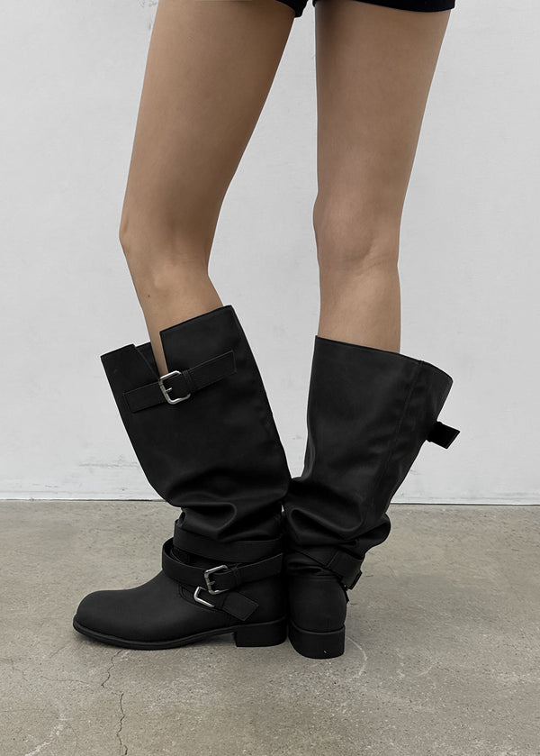 Nuver slouch long boots