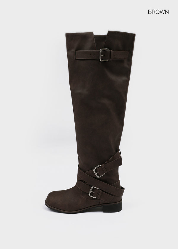 Nuver slouch long boots
