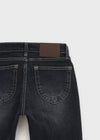 Wood fading bootcut denim pants