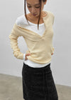 [MADE] Renov Wool Henley Neck Knit