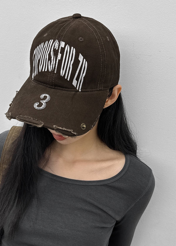 Number Crack Vintage Ball Cap