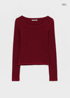 [MADE] Libra Stitch Fleece-Lined U-Neck Long Sleeve Tee (Available as a set)