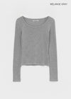 [MADE] Libra Stitch Fleece-Lined U-Neck Long Sleeve Tee (Available as a set)