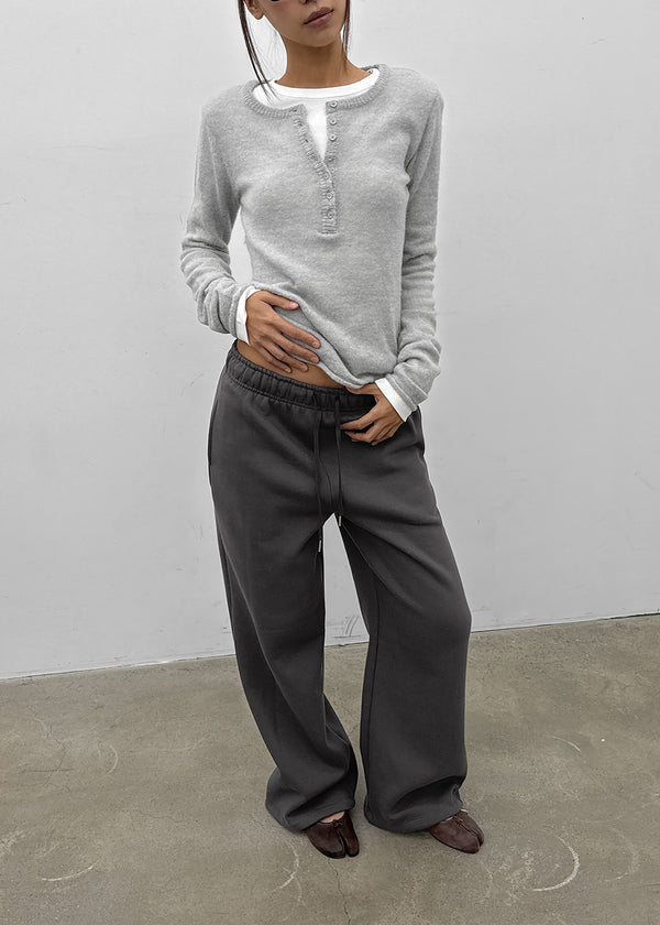 [MADE] Renov Wool Henley Neck Knit