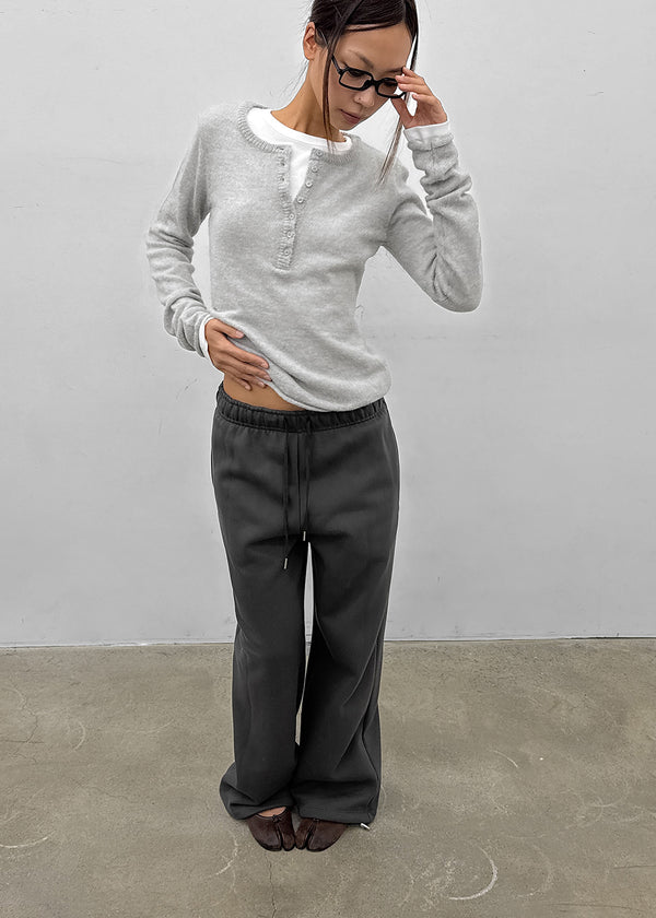 [MADE] Renov Wool Henley Neck Knit