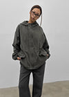 Quantum Vintage High-Neck Hooded Field Jacket