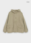 Quantum Vintage High-Neck Hooded Field Jacket