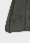 Quantum Vintage High-Neck Hooded Field Jacket