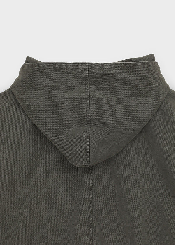 Quantum Vintage High-Neck Hooded Field Jacket