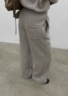 [MADE] Ash Fleece-Lined Hotfix Elastic Waist Pants