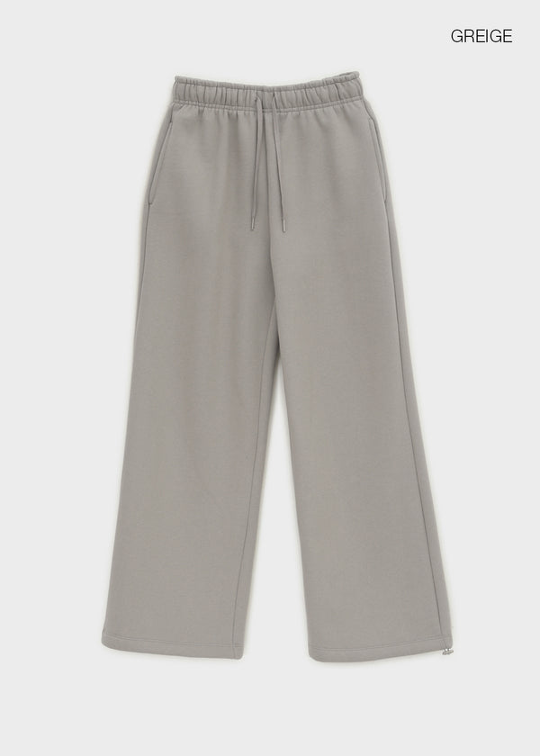 [MADE] Ash Fleece-Lined Hotfix Elastic Waist Pants