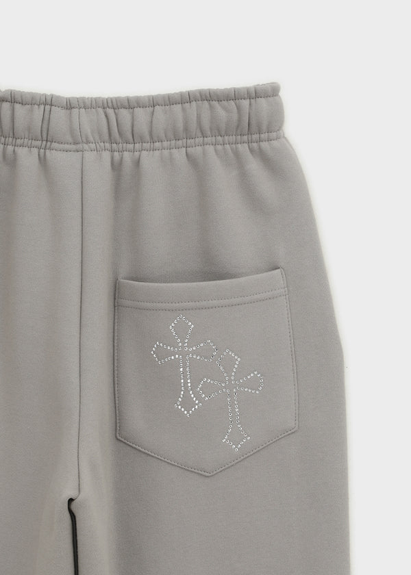 [MADE] Ash Fleece-Lined Hotfix Elastic Waist Pants