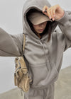 [MADE] Ash Fleece-Lined Oversized Hoodie