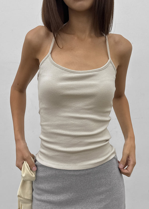 [MADE] Wearable Strap Halter Sleeveless (Built-in Cup)