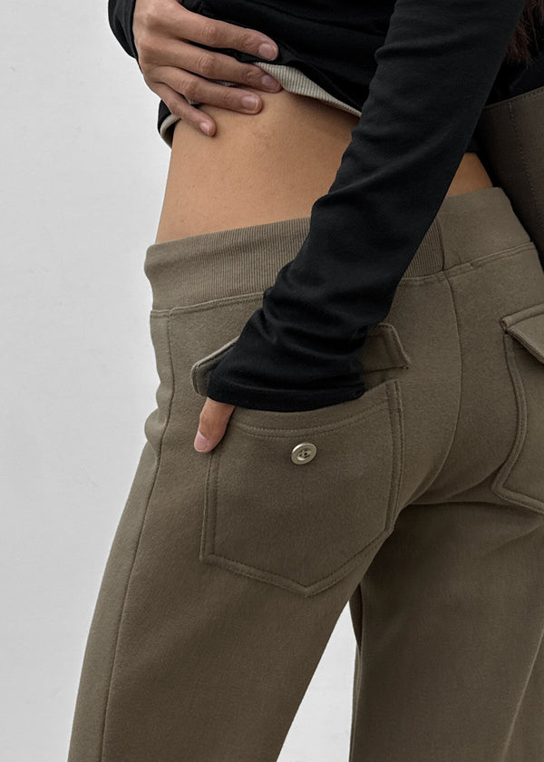 [MADE] Polnen Brushed Bootcut Back Pocket Elastic Pants