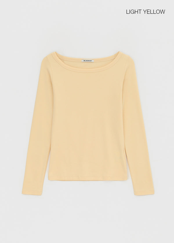 [MADE] Four-Hand Boat Neck Long Sleeve Tee
