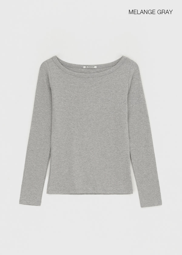 [MADE] Four-Hand Boat Neck Long Sleeve Tee