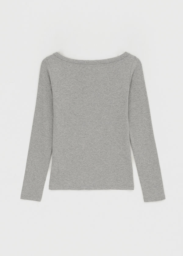 [MADE] Four-Hand Boat Neck Long Sleeve Tee