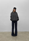 (UNISEX) Fahrenheit Studded Two-Way Zip-Up Hoodie