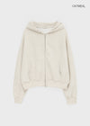 (UNISEX) Fahrenheit Studded Two-Way Zip-Up Hoodie