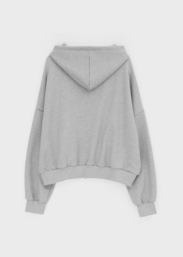 (UNISEX) Fahrenheit Studded Two-Way Zip-Up Hoodie