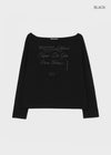 [MADE] Louvre Off-shoulder Long Sleeve Tee