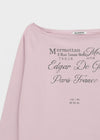 [MADE] Louvre Off-shoulder Long Sleeve Tee