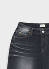 Tip Girl Low-waisted Straight Wide Denim Pants